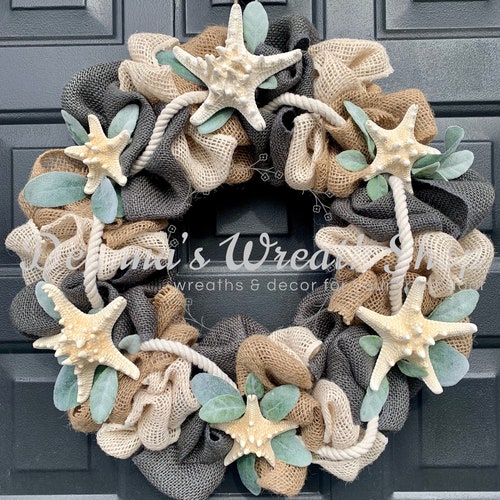 Seafoam Coastal Wreath Etsy