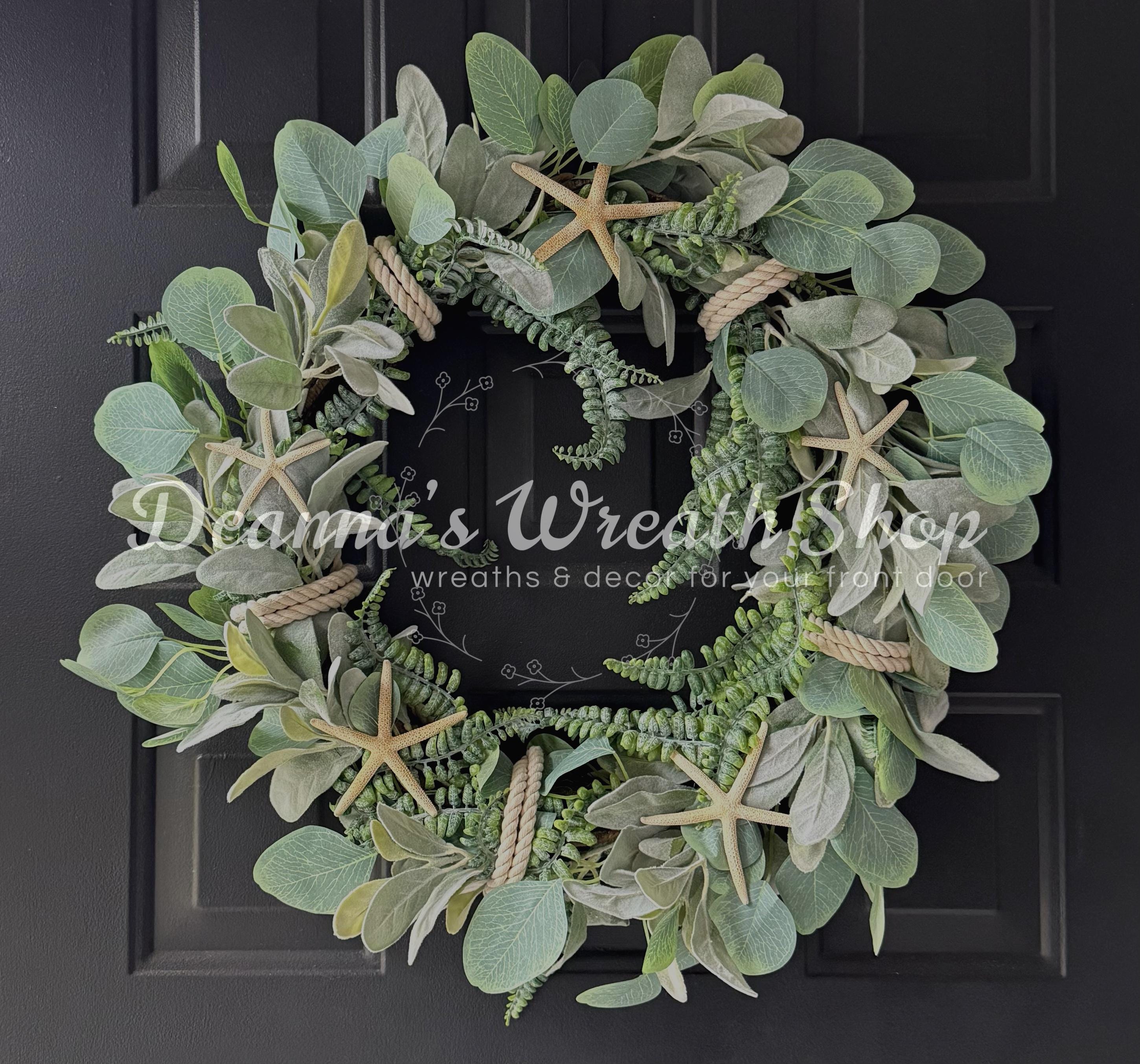 Coastal Wreath | Starfish Wreath | Beach House Wreath | Boat House ...