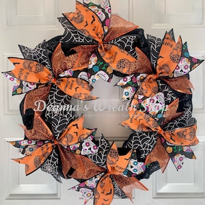 Halloween Ribbon Wreath