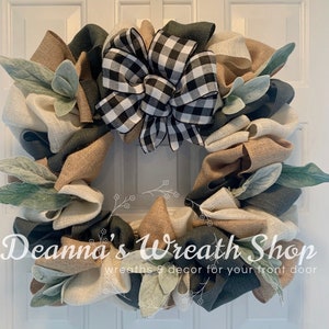 Everyday Farmhouse Square Wreath