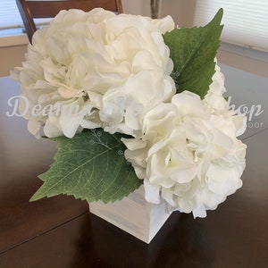 White Hydrangea Floral Centerpiece