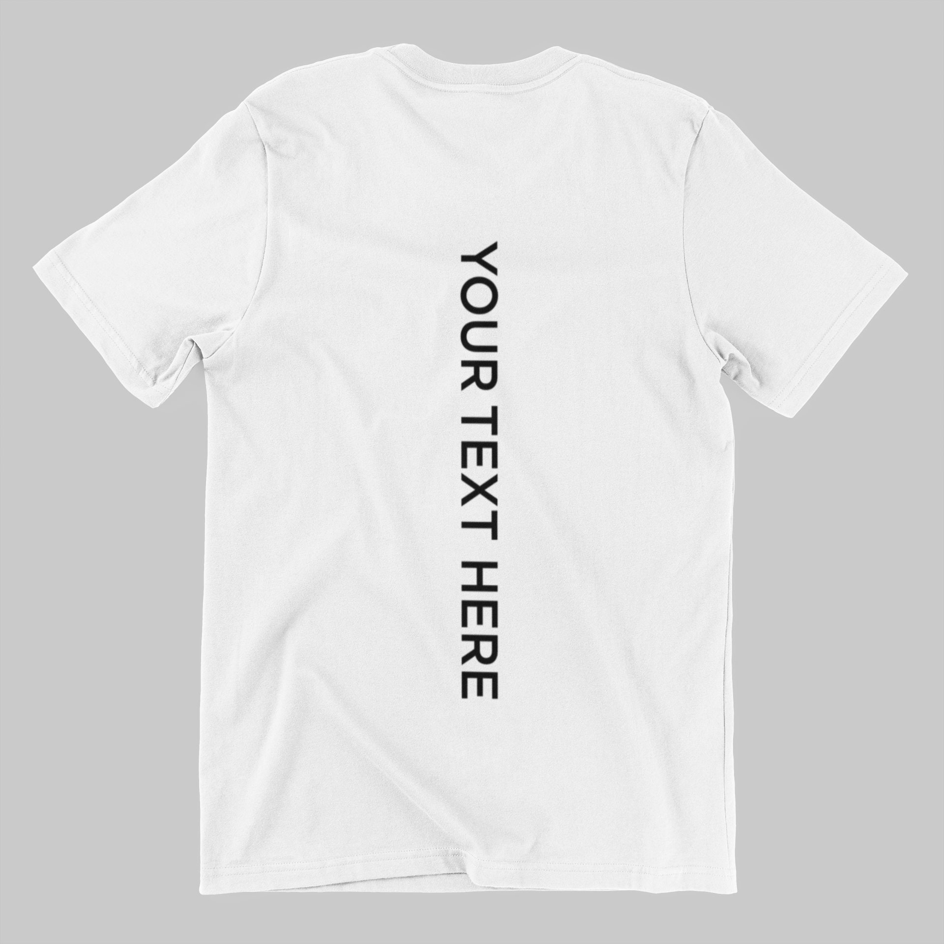 Back Vertical Text T Shirt Custom Tshirt Custom T Shirt - Etsy