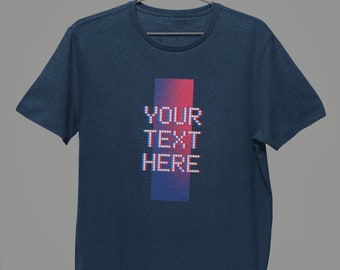 Retro custom shirt Add your own text T Shirt  Custom Tshirt  Tshirts for men T Shirt men unisex tshirt