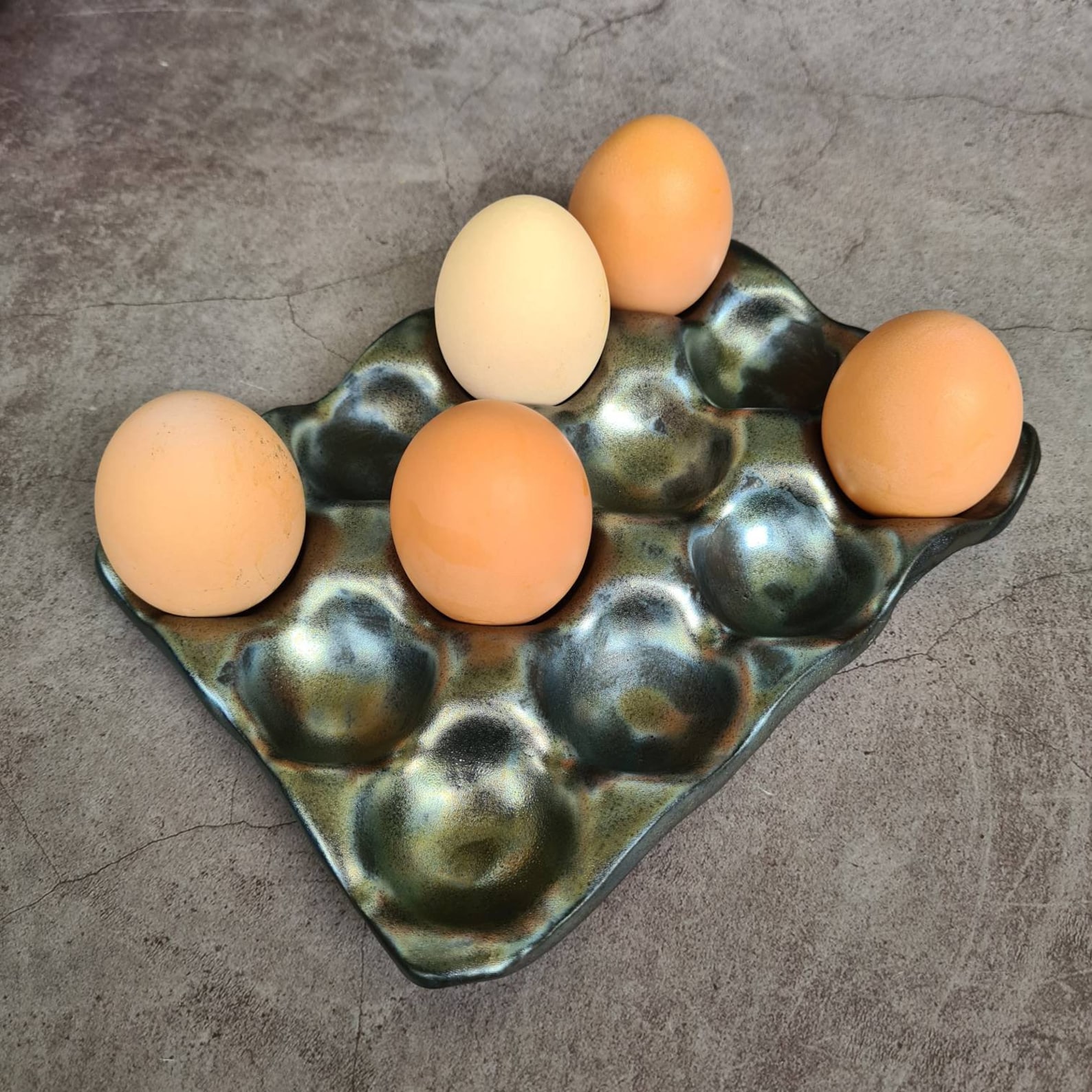 Plateau rangement pour 12 œufs boîte à œuf en céramique Etsy