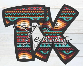 Texas Aztec PNG | TX Design | Southwestern | Sublimation | Digital Download | Sublimation Download