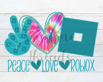 Download Peace Love Roblox Etsy