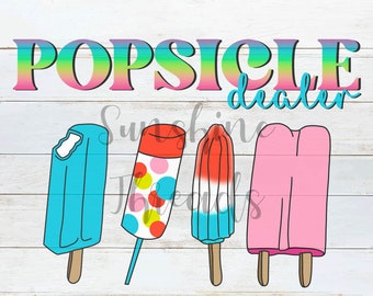 Popsicle Dealer PNG | Summer Design | Sublimation | Digital Download | Sublimation Download