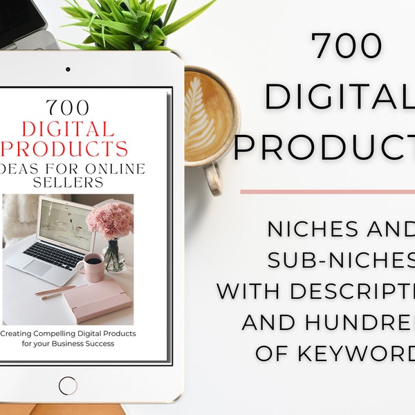 700 Digital Products Guide, Boost Your Online, Digital Niches and Sub-niches, High-Demand Bestsellers