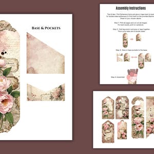 Faith Bible Scripture Junk Journal Kit 45 Pages Printable Christian, Vintage, Floral Scrapbook Kit Digital Download Religious Journal Pages image 5