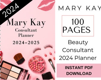 Mary Kay 2024 PDF Printable, Business Planner Organizer for Beauty Consultant, Mary Kay Business