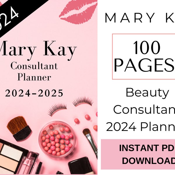 Mary Kay 2024 PDF Printable, Business Planner Organizer for Beauty Consultant, Mary Kay Business