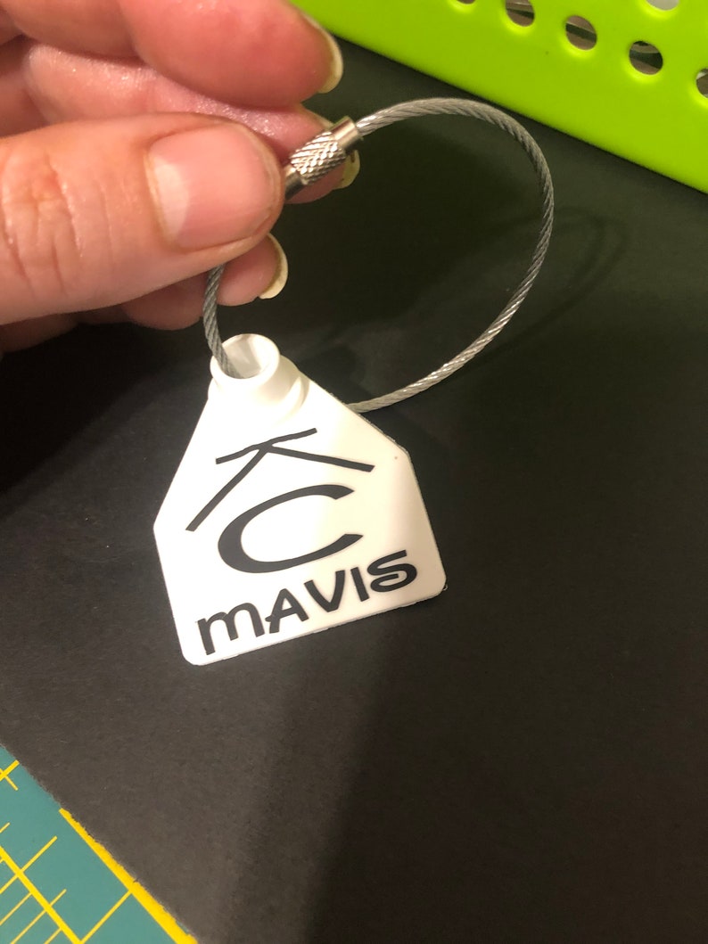 Personalized Ear Tag Ear Tag Key Chain Ear Tag Ear Tag Etsy Canada