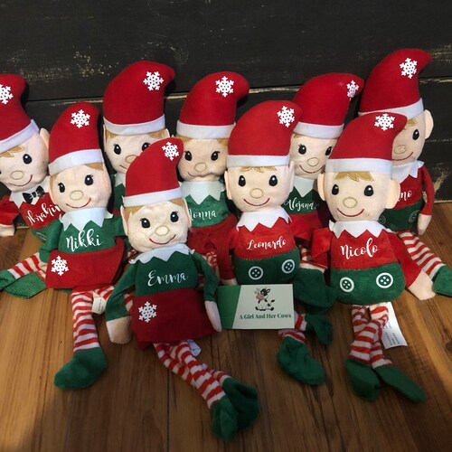 Personalized Elf-christmas Elf-custom Elf-plush Christmas - Etsy