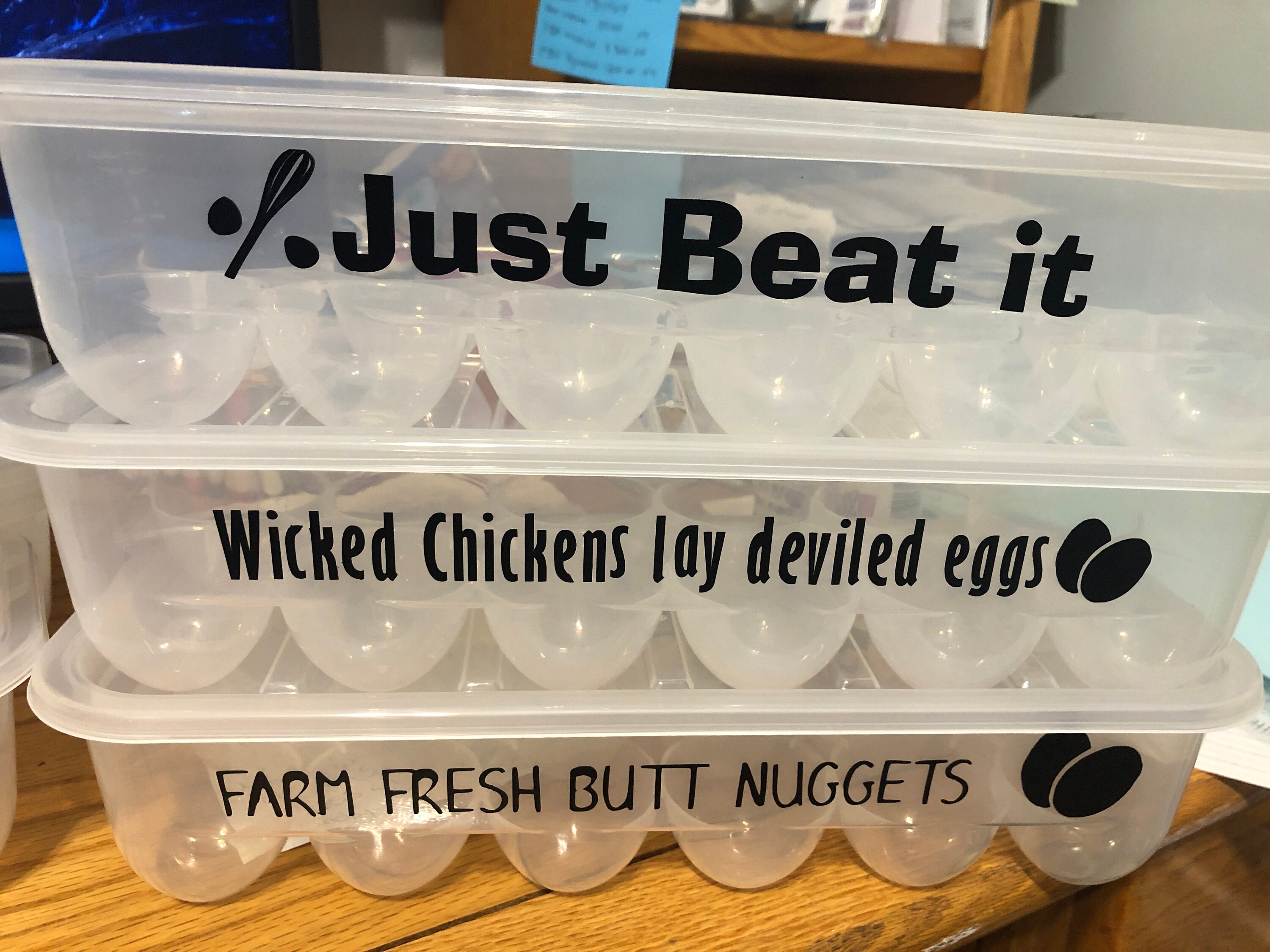 Egg Containers with Funny Sayings Reusable Egg Carton Etsy