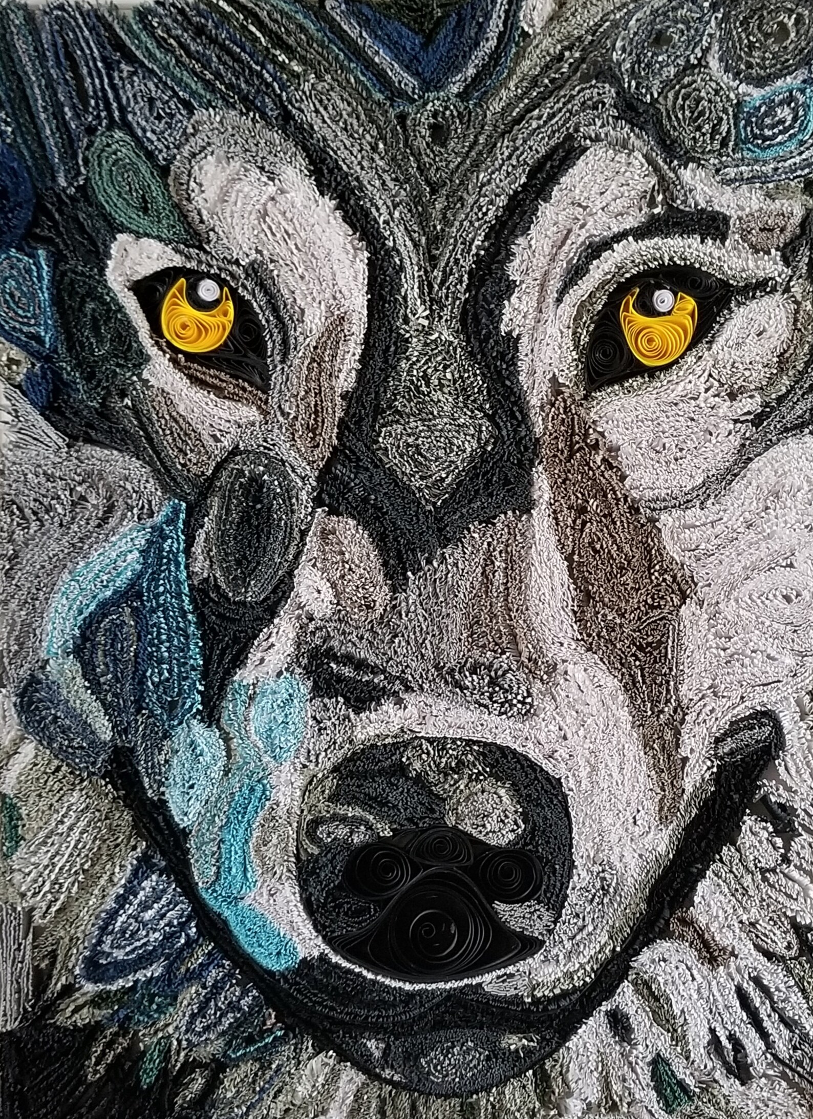 Quilling Wolf Etsy
