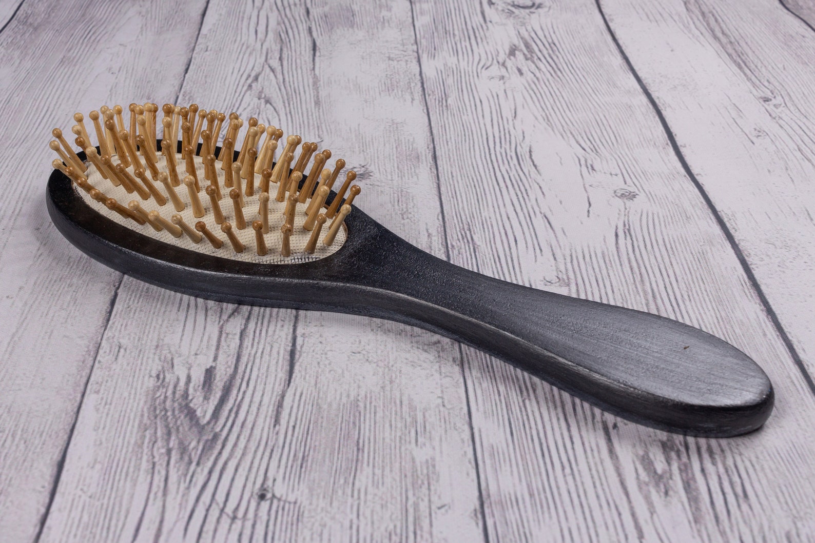 Wood hair brush. Vintage hairbrush for her. Hand made comb. Etsy
