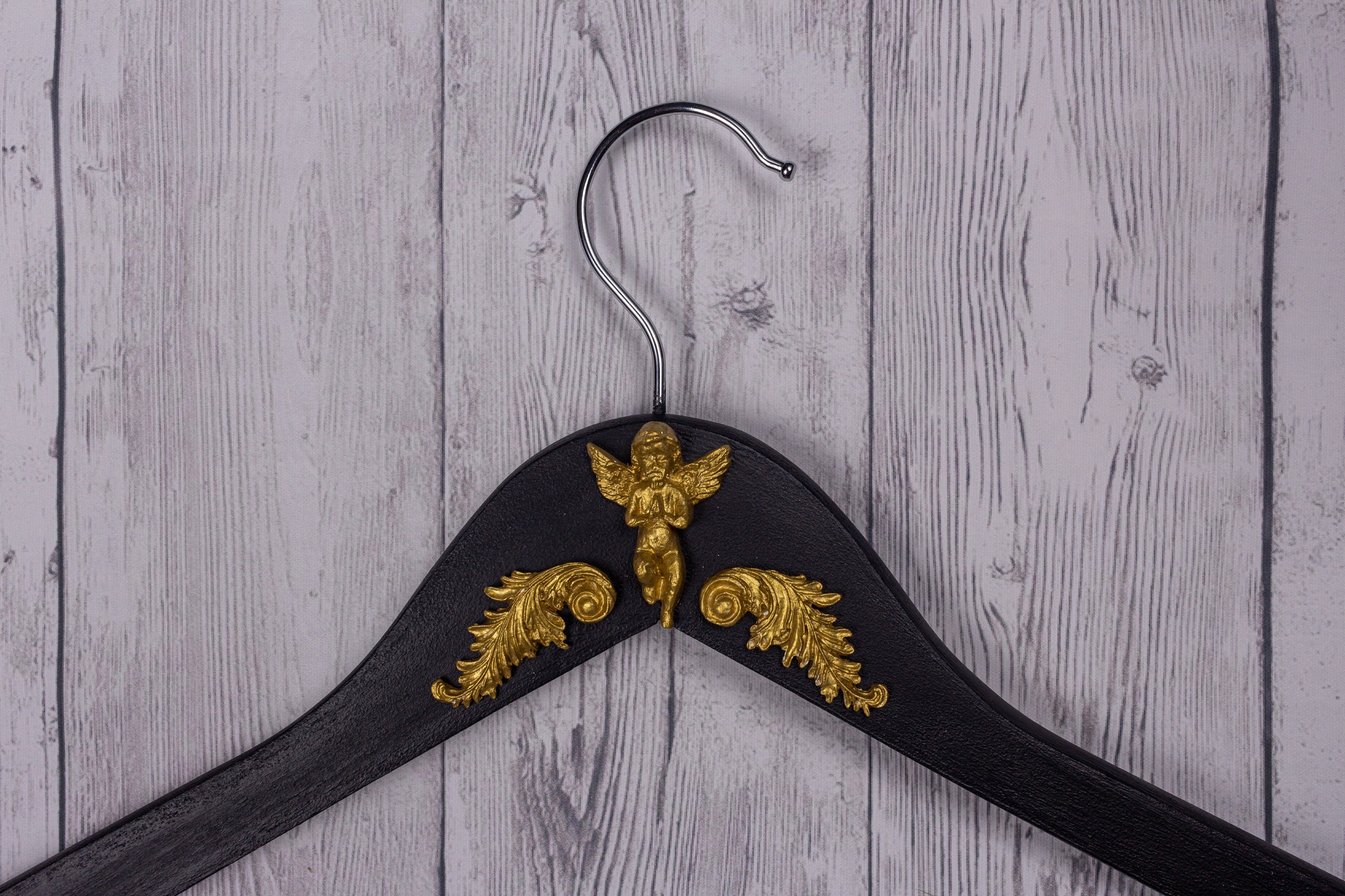 Praying angel clothes hanger. Wooden dress hanger. Bride dress Etsy