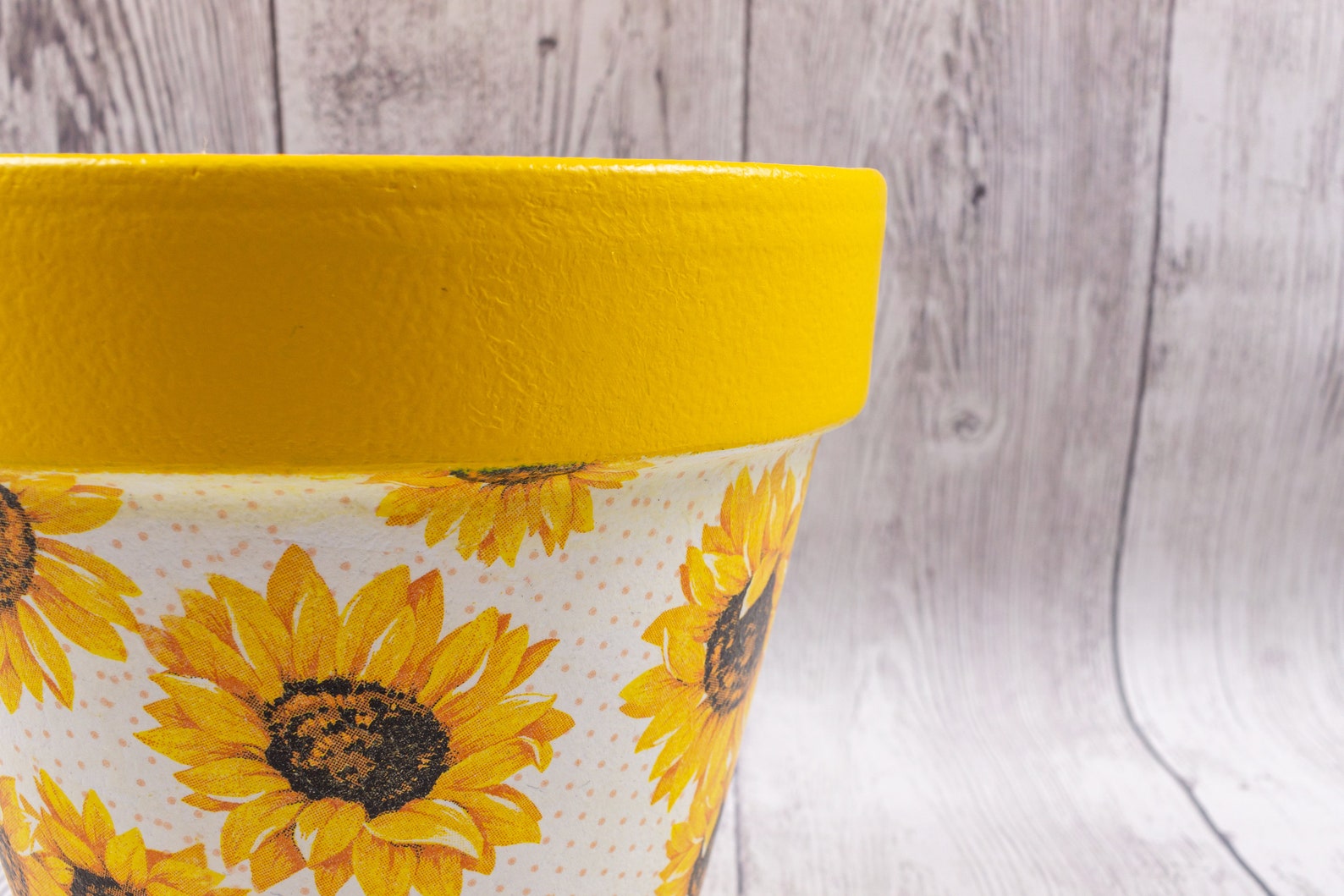 Pot Planter. Sunflower Pot Sunflower Flower Pot. Clay Pot Etsy
