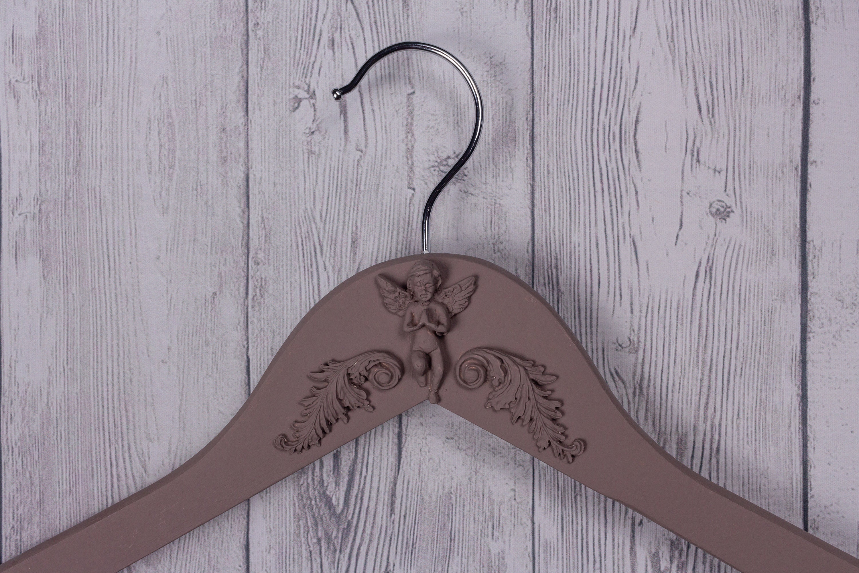 Vintage coat hanger decorative clothing hanger. Wooden hand Etsy