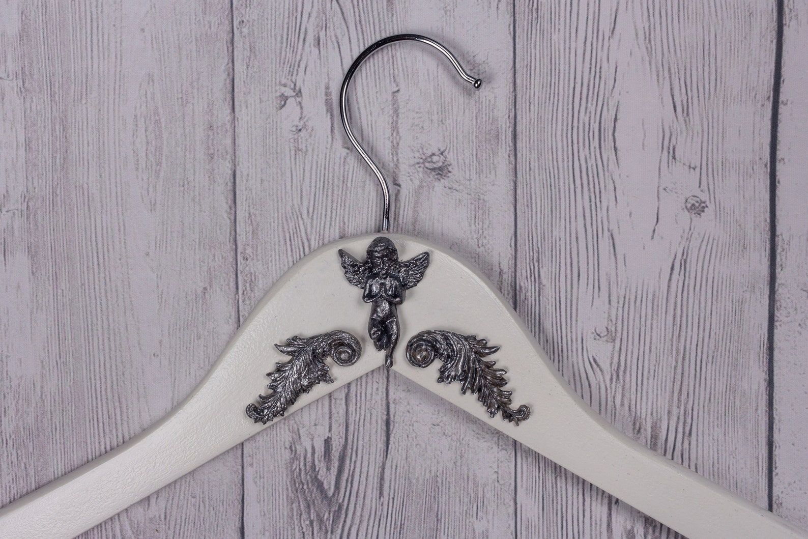 Praying angel clothes hanger. Wooden dress hanger. Bride dress Etsy