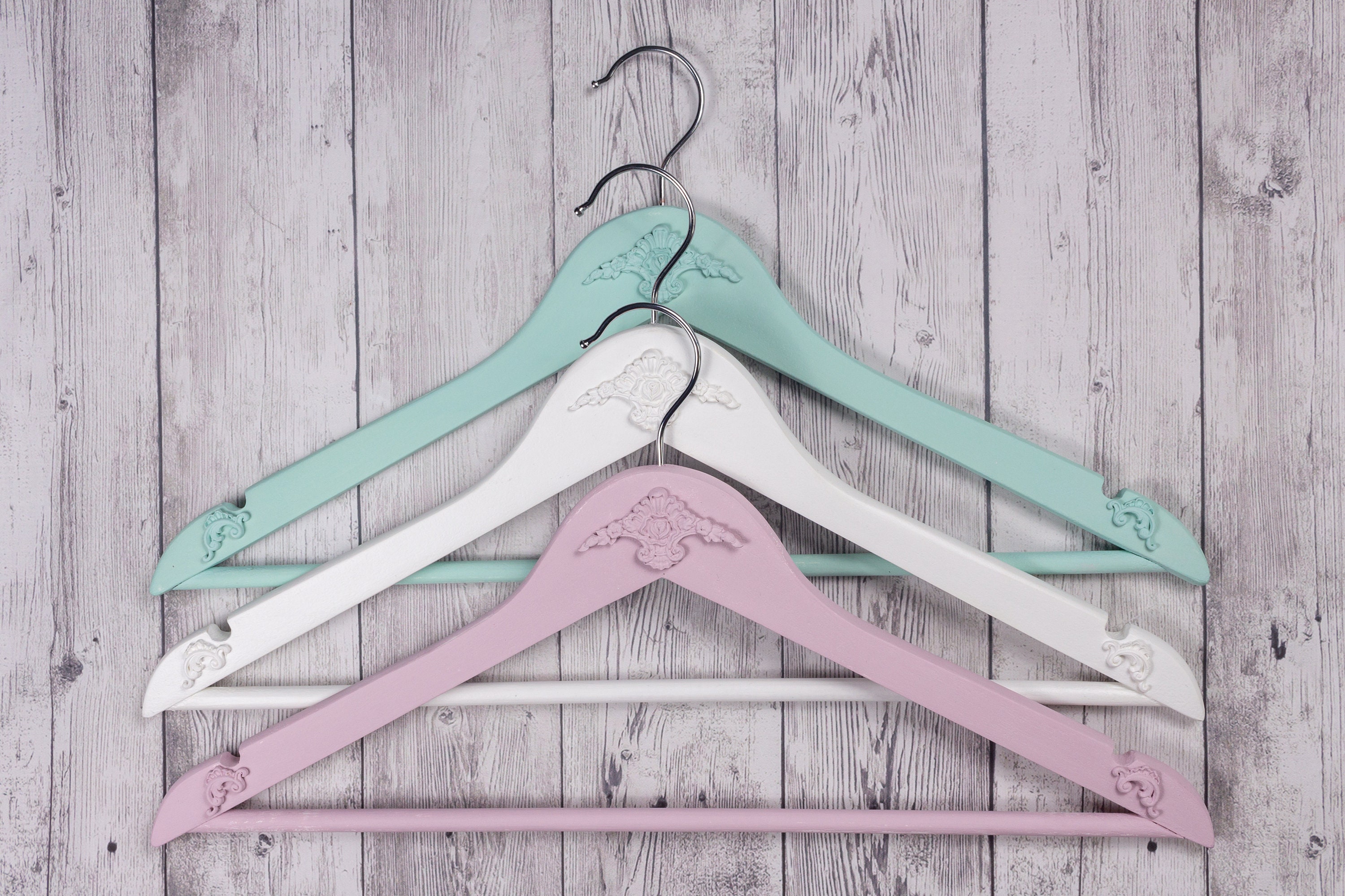 Vintage wood hanger. Clothes hanger bride dress hanger Etsy