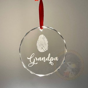 Adorno conmemorativo de cristal personalizado: Adorno de regalo por la pérdida de un padre, fallecimiento de un familiar, condolencias, duelo, duelo, fallecimiento, simpatía