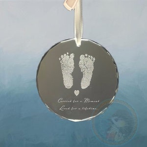Personalized Baby Memorial Ornament: Crystal Sympathy Gift