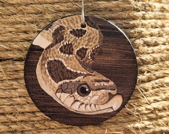Painted Wood Snake Etsy