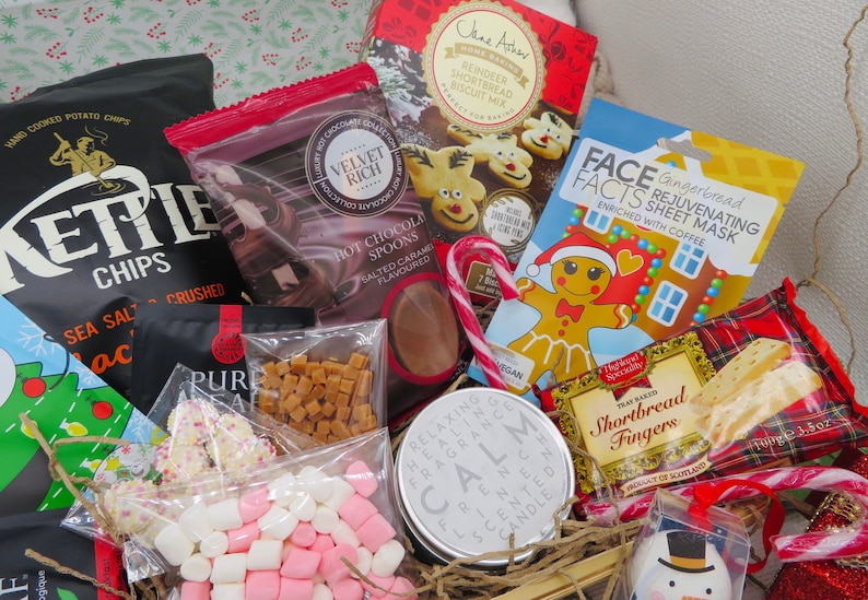 Family Christmas Hamper Gift, Novelty, Couples Christmas Gift Hamper