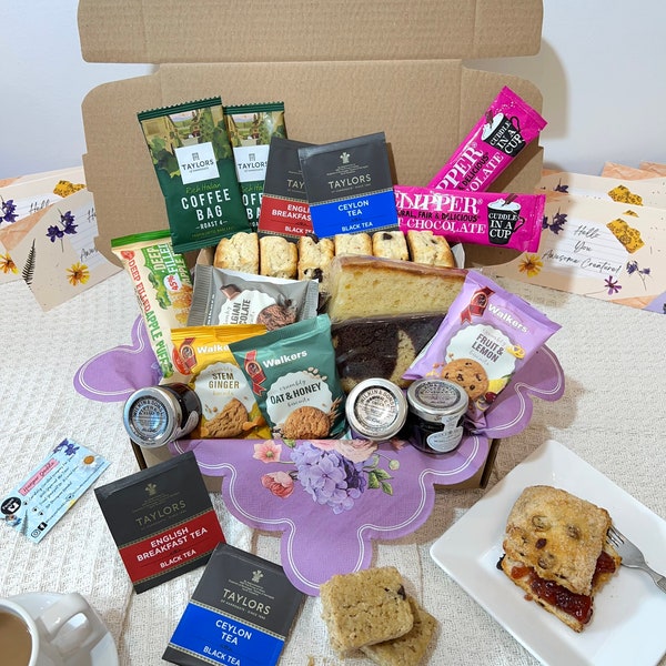 Afternoon Tea Hamper, Afternoon Tea For 2 - 6 People, Birthday Tea Hamper Her, Birthday Gift For Grandma, Nana, Mum, Friend, Birthday Sister