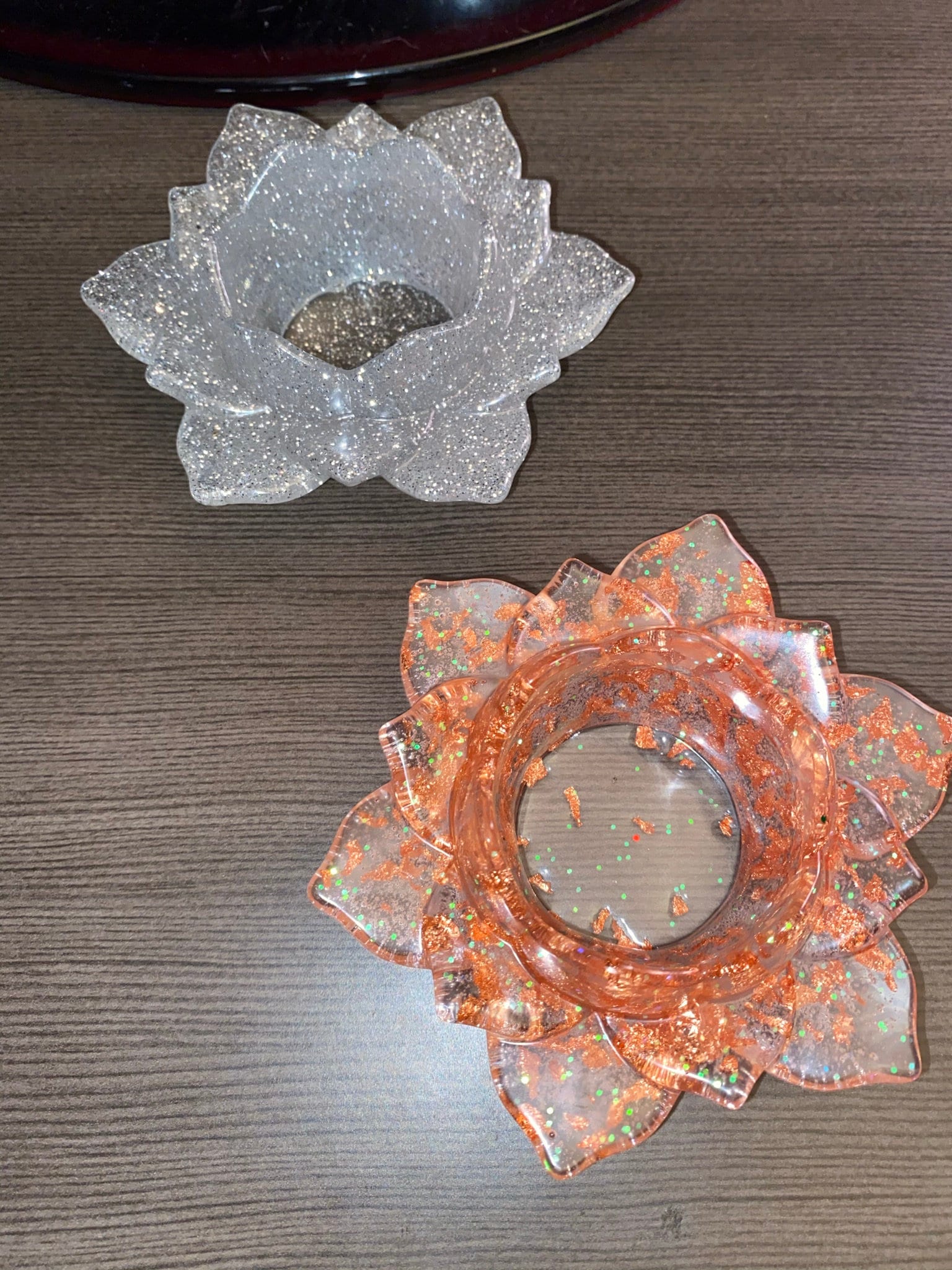 Resin lotus flower candle holder Etsy