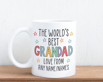 Personalised Worlds Best Grandad- Gift Mug