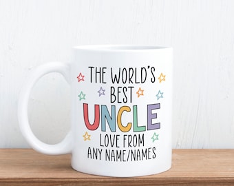 Taza de regalo personalizada para el mejor tío del mundo