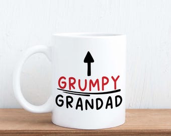 Grumpy Grandad - Funny Father's Day, Birthday Grandad Gift Mug