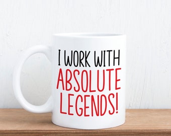 Trabajo con leyendas absolutas: taza divertida de regalo para colegas