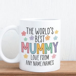 Personalised Worlds Best Mummy Gift Mug image 1