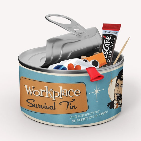 Retro Style Gift for the Workplace man Novelty Survival Etsy UK