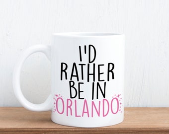 Prefiero estar en Orlando - Taza navideña de Florida