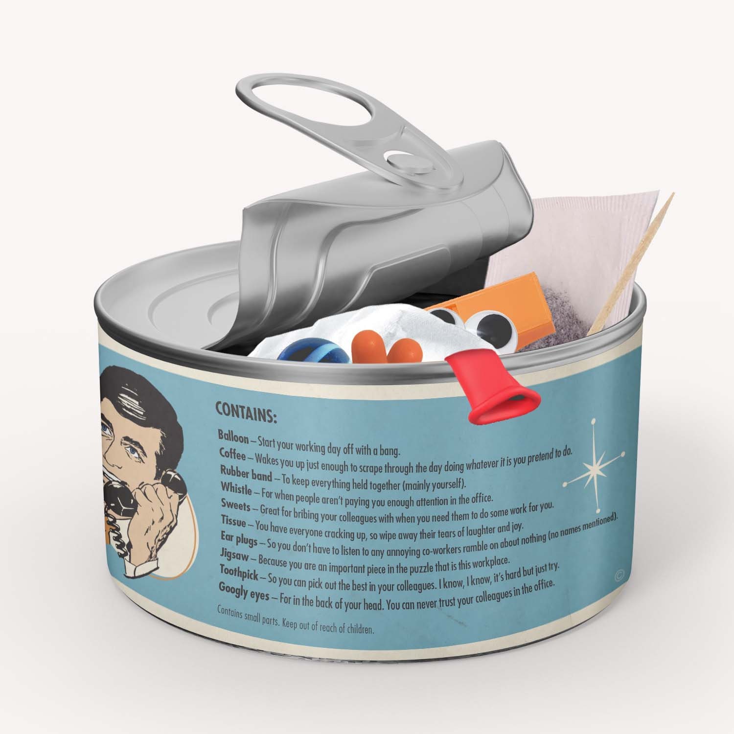 Retro Style Gift for the Workplace man Novelty Survival Etsy UK