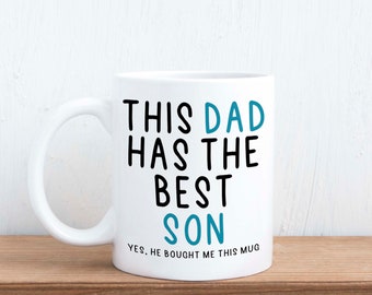 Este papá tiene el mejor hijo - Taza divertida de regalo para papá
