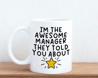 Awesome Manager - Regalo divertido para jefe, compañero de trabajo supervisor Taza