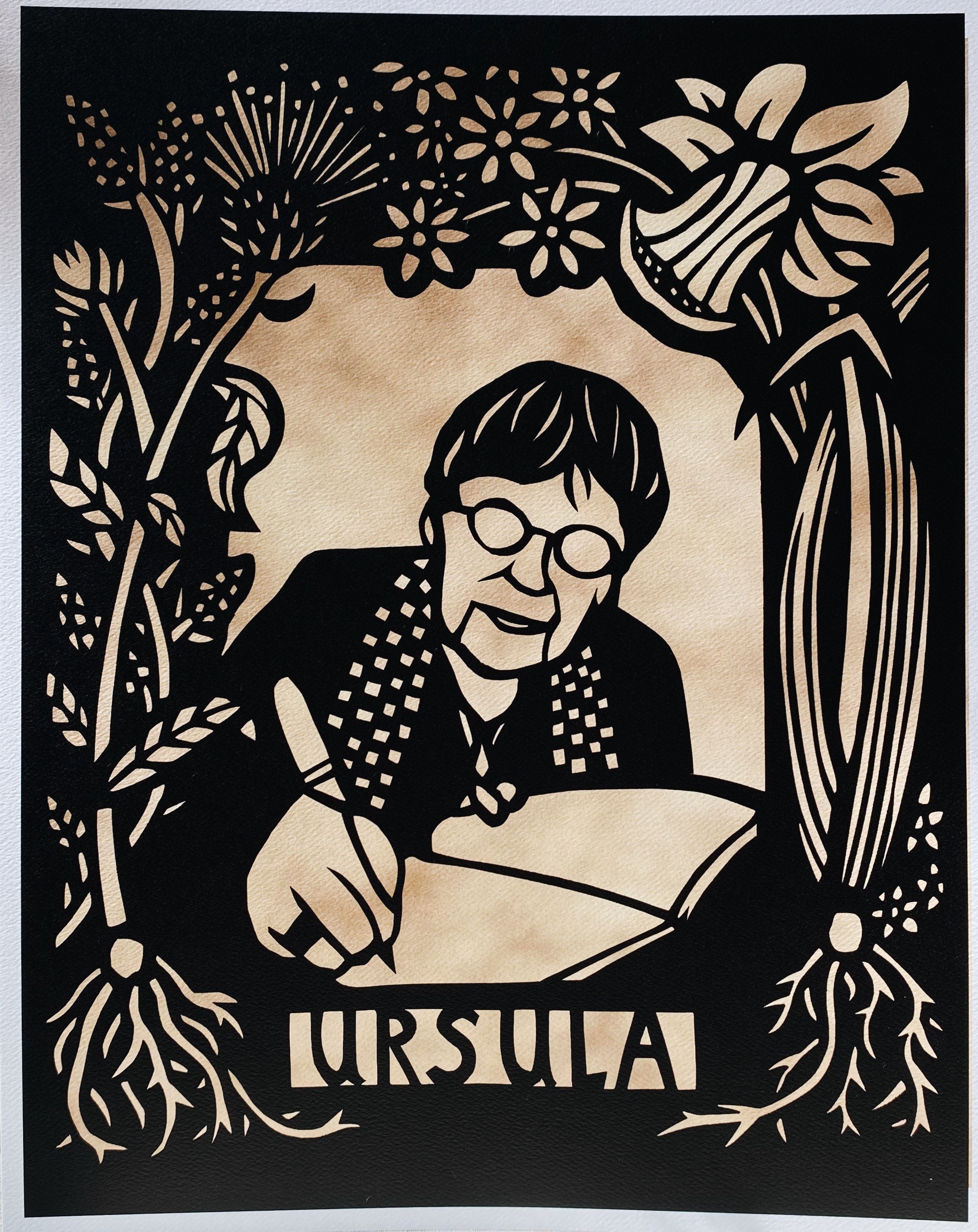 Le Guin's writing, an inspiring print.