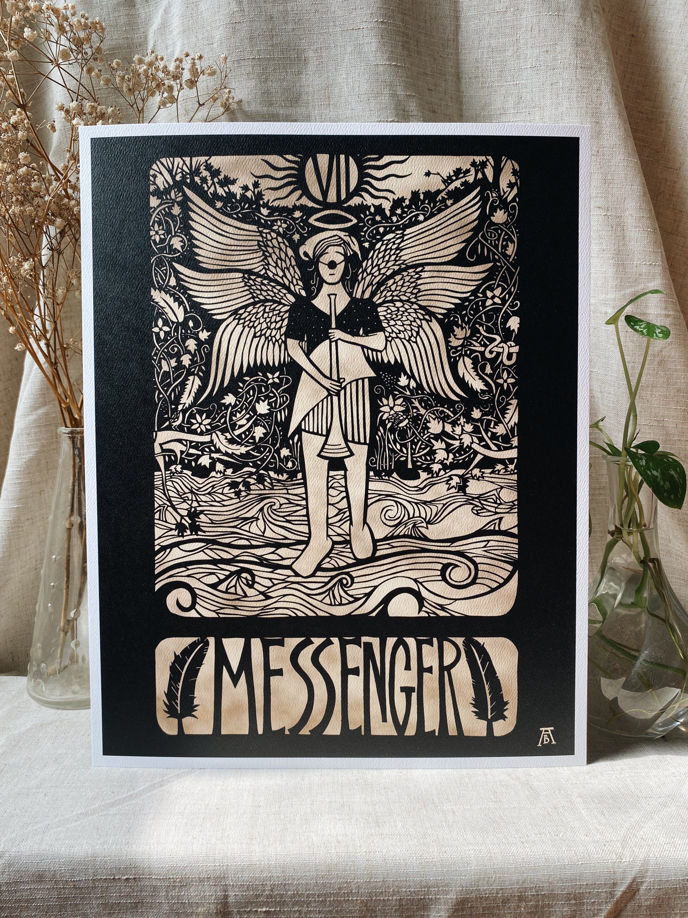 Messenger Print Etsy