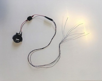 and Connector 1 Nano LED Switch Dollhouse Lighting with Battery