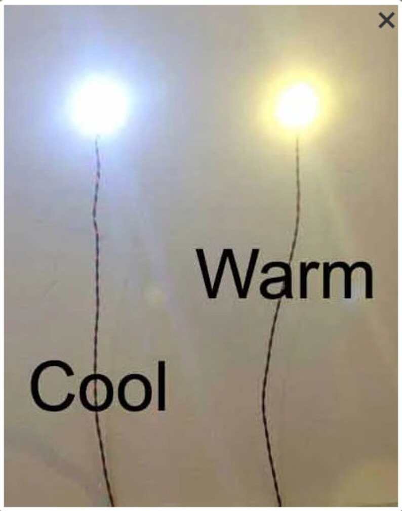 SUPER SMALL LED Light Warm or Cool Battery Operated Etsy