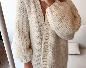 handmade wool cardigan