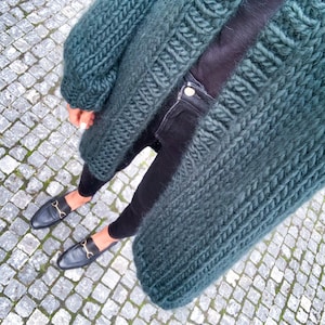 Chunky Cardigan Oversized cardigan Chunky sweater 100% wool cardigan Handmade cardigan Knit