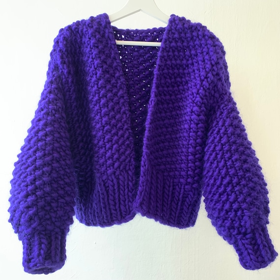 crop oversized cardigan