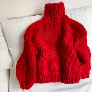 Chunky sweater Chunky pullover Chunky jumper Oversized sweater 100% wool sweater Handmade sweater Ready to ship