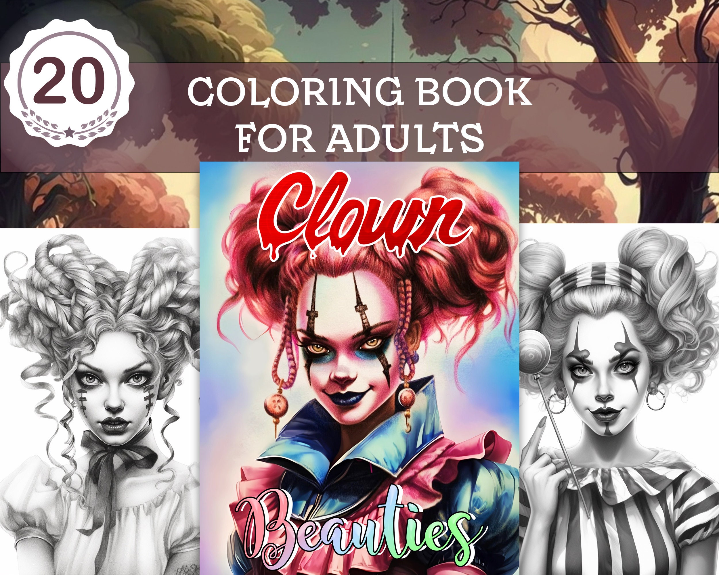 Horror Beauties Coloring Book 